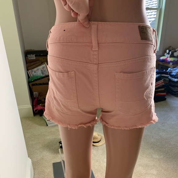 AEO low rise midi short salmon pink - Picture 2 of 4